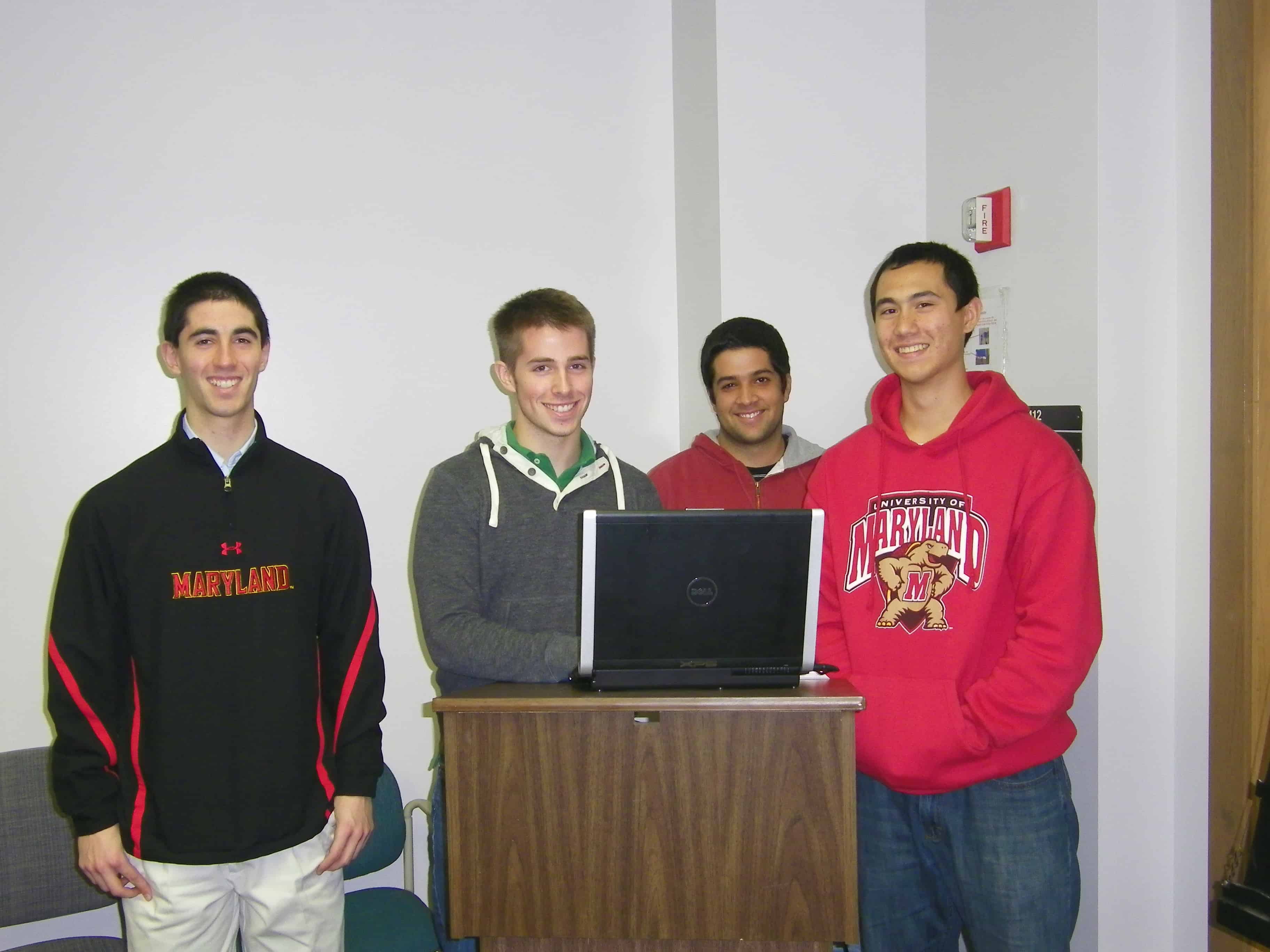 From left to right: Julius Goldberg, Chris Riley, Andrew Garavito and Ryan Wallace.