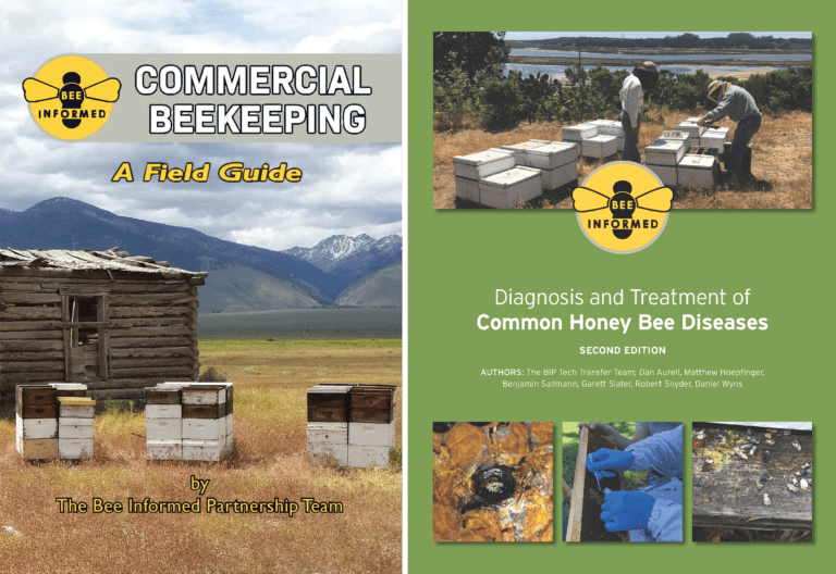 BIP Publication covers for Commercial Beekeeping Field Guide and Disease Manual